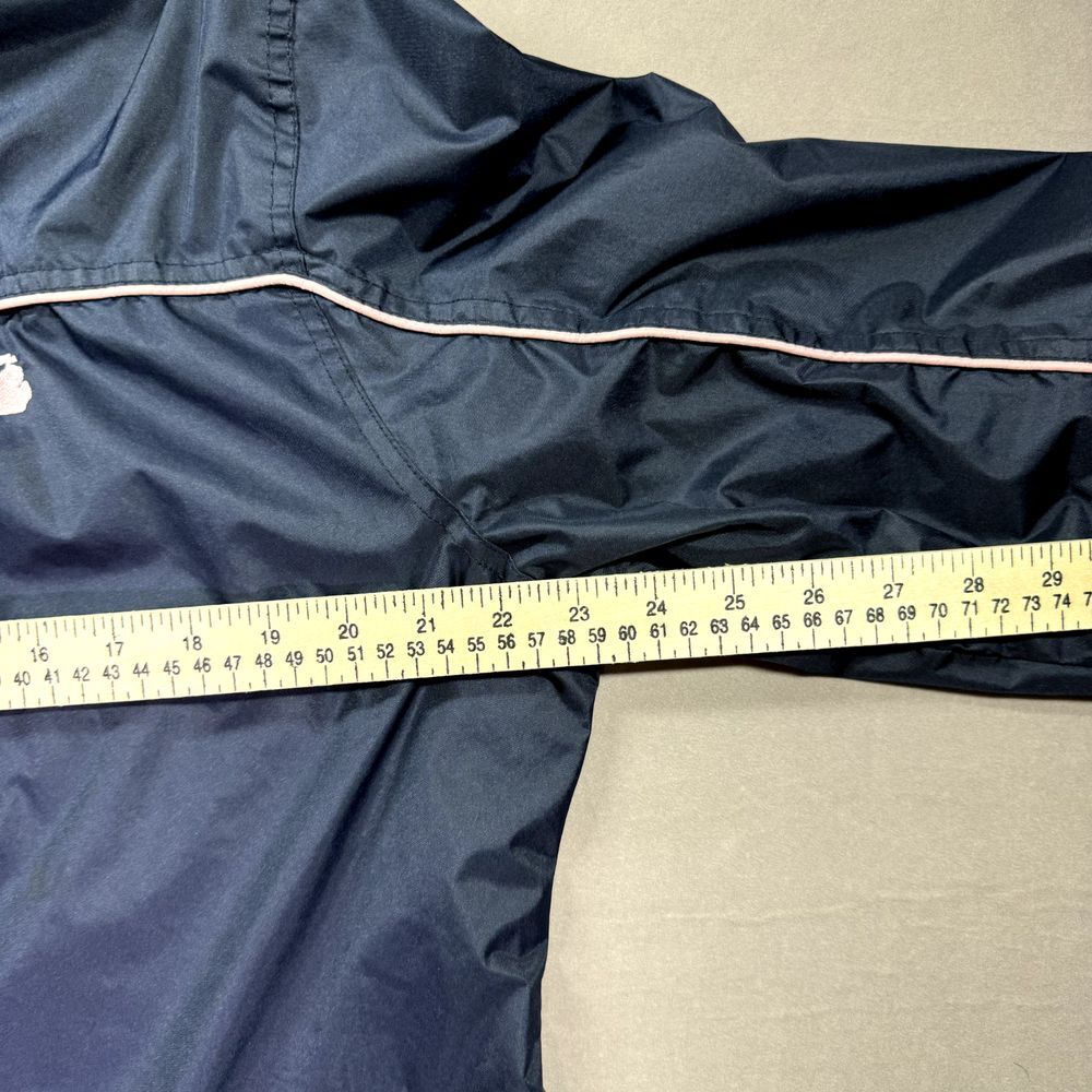 I5 Apparel Hooded Windbreaker Womens Large Blue Rain Outdoors Pockets Full‎ Zip - Picture 7 of 13